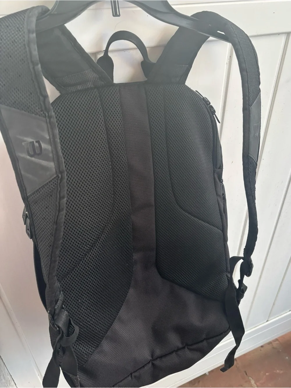 Wilson Black Backpack with Red Trim
